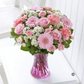 Precious Pink and White Vase Arrangement
