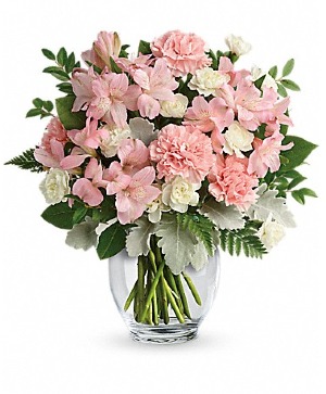 Precious Pinks Vase arrangement