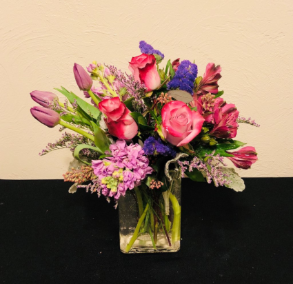 Precious Purple Vase Arrangement