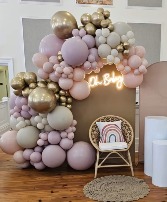 Premium Chiara Wall with Neon Light Balloon Decor