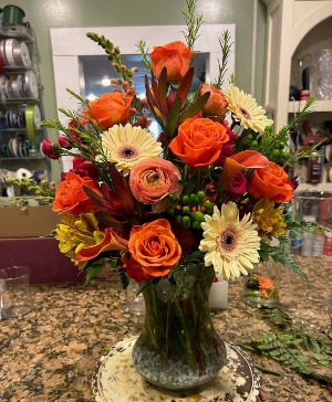 Premium Designers Choice vase Florist picks custom floral