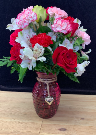 Premium Dozen Carnations  Vased