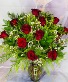Simply stunning rose dozen Premium one sided vase