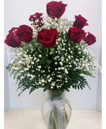 Premium Dozen Roses in large vase NFS-A27 in Plattsburgh, NY | NELSON'S FLOWER SHOP