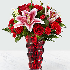 Premium Dozen Roses Vase