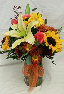 Premium Fall Floral Vase