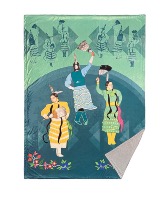 Premium Fleece Blanket, Jingle Dress Dancers 