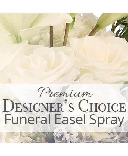 Premium Funeral Easel Spray Premium Designer's Choice