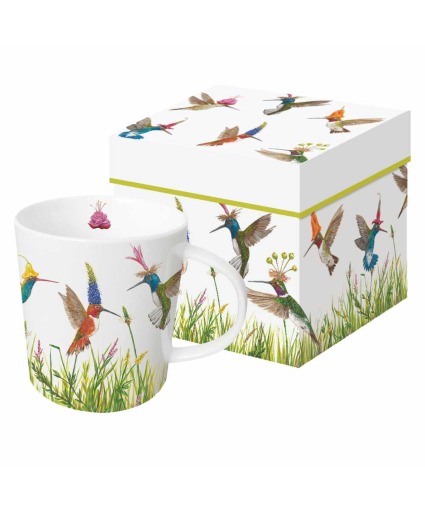 Premium Hummingbird Coffee Cup and Gift Box  