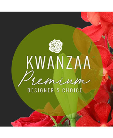 Premium Kwanzaa Flowers Designer's Choice in Port Dover, ON | Upsy Daisy Floral Studio