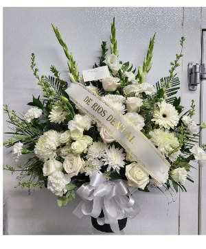 Premium pedestal arrangement Funeral 