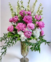 Premium Pink Peonies  Arrangement of Flowers