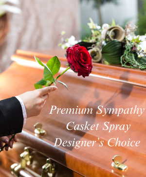Premium Sympathy Casket Spray Designer's Choice