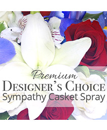 Premium Sympathy Casket Spray Premium Designer's Choice