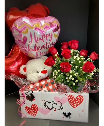 Premium Valentine's Day Bundle Box in Kettering, OH | FLOWERAMA Premium Valentine's Day Bundle Box in Kettering, OH | FLOWERAMA