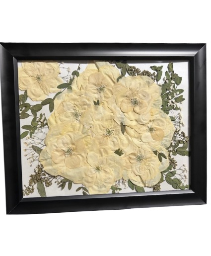 11X14 Pressed Floral Design 11X14
