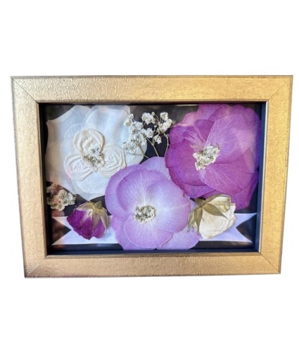 5X7 Pressed Floral Design 5X7