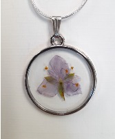 Pressed Flower Necklace (Local Artist) 