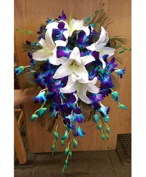 Pretty as a Peacock Wedding Bouquet