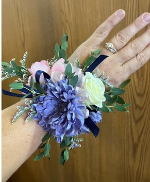 Pretty Blues and Pinks  Corsage