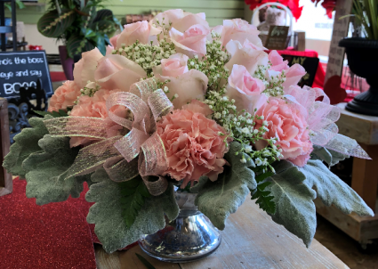 Pretty in Pink Mercury Vase