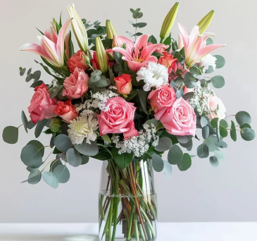 PRETTY IN PINK  in Williamsburg, VA | Blessing and Blooms Florist