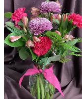 Pretty in Pink arrangement Vase Arrangement