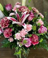 Pretty in Pink Bouquet Fresh Vase