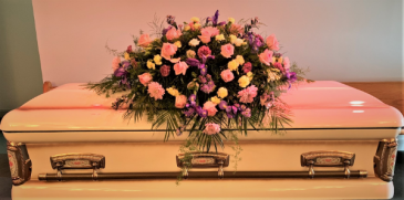 Pretty In Pink Casket Flowers