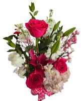 Pretty In Pink Mixed Floral Arrangement