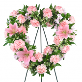 Pretty in Pink Open Heart