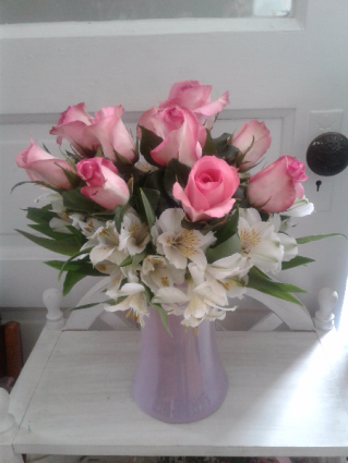 Pretty in Pink Pink rose bouquet