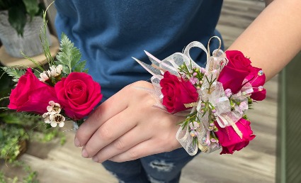 Pretty In Pink Prom Corsage & Bout