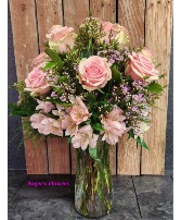 Pretty in Pink Rose Arrangement 