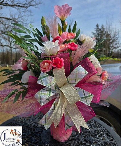 Pretty in Pink Silk Vase Arrangement