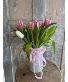 Pretty In Pink Tulips Custom Design Arrangement