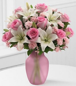 Pretty in Pink Vase Arrangement