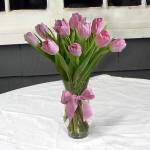Pretty in Pink vase arrangement