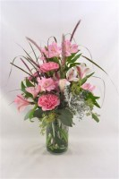 Pretty in Pink Vase Arrangement