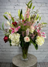 Pretty in Pink Vase Arrangement