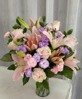 Pretty In Pink Vase Arrangement