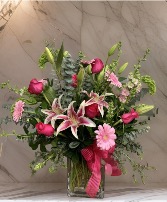 Pretty In Pink Vase Arrangement 