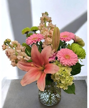 Pretty in Pink Vase Arrangement