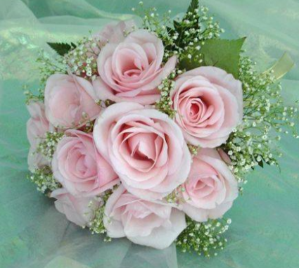 pink wedding flowers