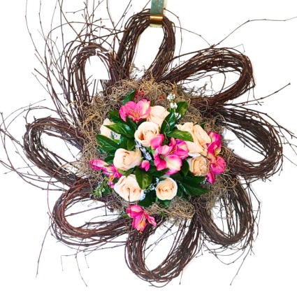 Pretty in Pink Wreath *Permanent Botanical*