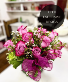 Pretty in Purple Cube Vase Arrangement