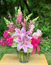 Pretty in Shades of Pink Vase Arrangement