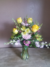 Pretty in spring Vase arrangement