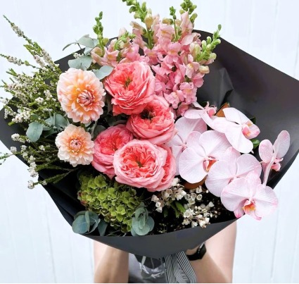 Pretty Pastel Wrapped Bouquets