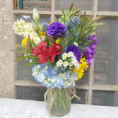 Pretty Petals Mason Jar